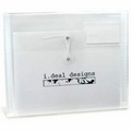 Translucent Expandable File Envelope w/ String Closure (1 Color)